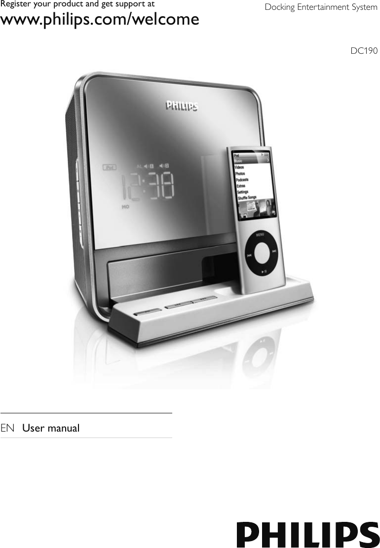Page 1 of 12 - Philips DC190/05 DC190_05_UM_CCR User Manual 使用者手冊 Dc190 05 Dfu Aen