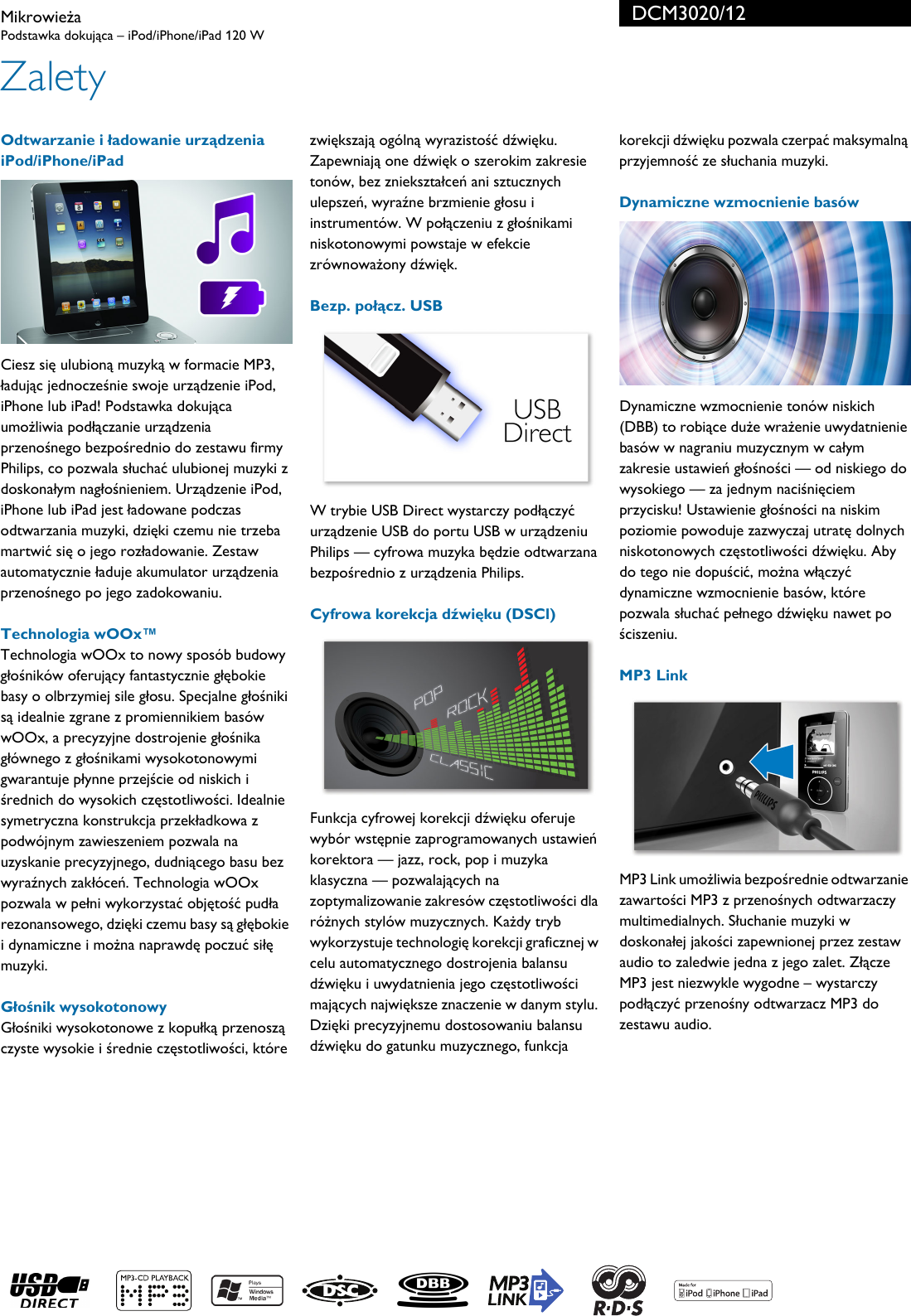 Page 2 of 3 - Philips DCM3020/12 Leaflet DCM3020_12 Released Poland (Polish)  User Manual Karta Produktowa Dcm3020 12 Pss Polpl