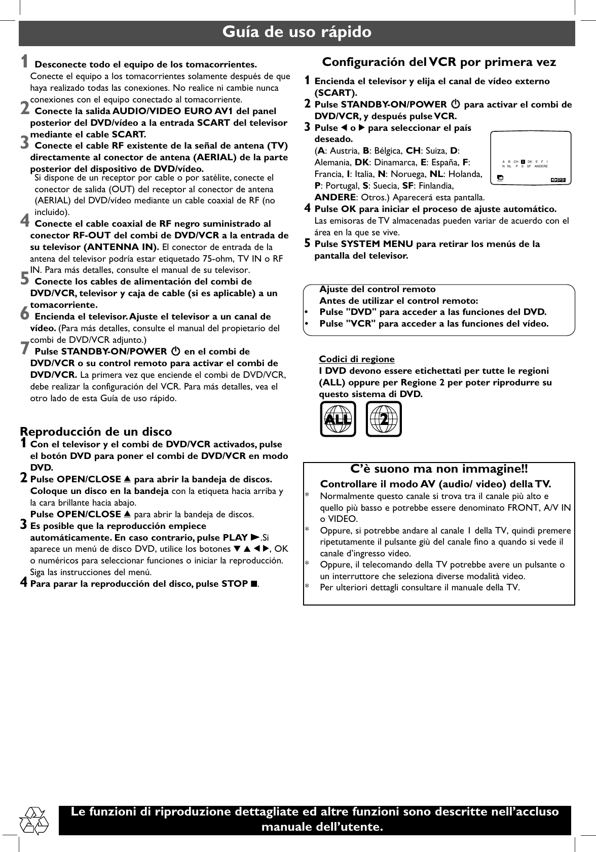 Page 6 of 9 - Philips DVP3055V/01 3055V Qug_00&19 User Manual Quick Start Guide Dvp3055v 01 Qsg Eng