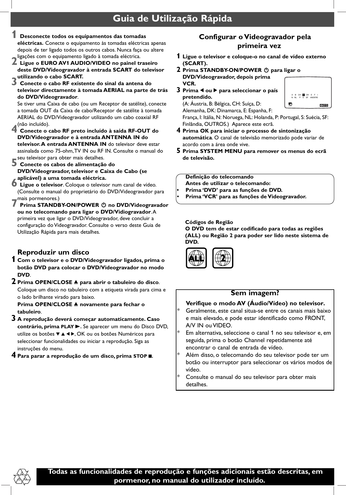 Page 9 of 9 - Philips DVP3055V/01 3055V Qug_00&19 User Manual Quick Start Guide Dvp3055v 01 Qsg Eng
