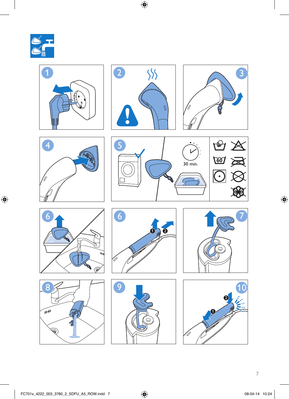 Page 7 of 8 - Philips FC7012/71 FC701x_4222_003_3780_2_SDFU_A5_ROW User Manual Fc7012 71 Dfu Eng