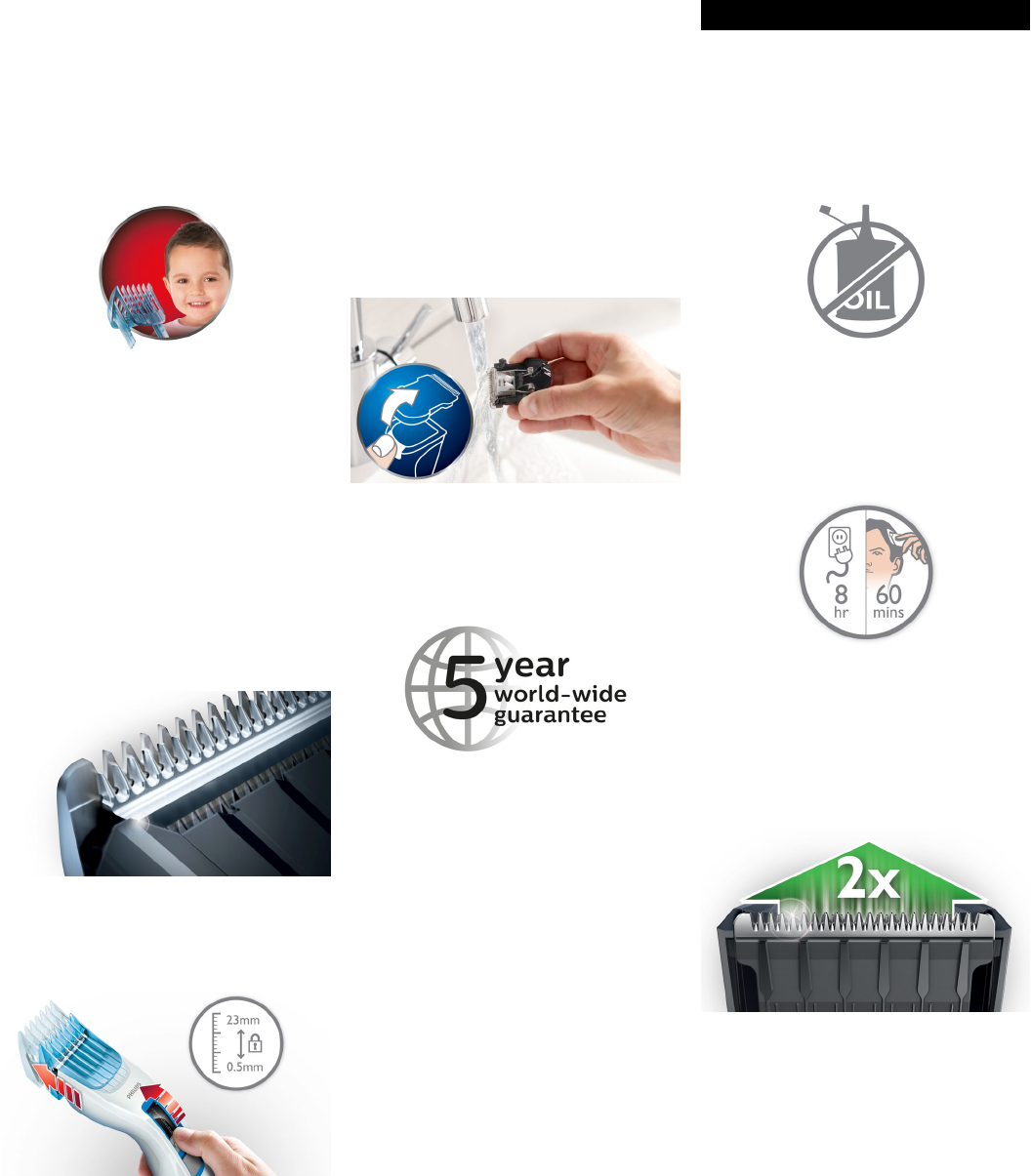 philips family hair clipper hc3426