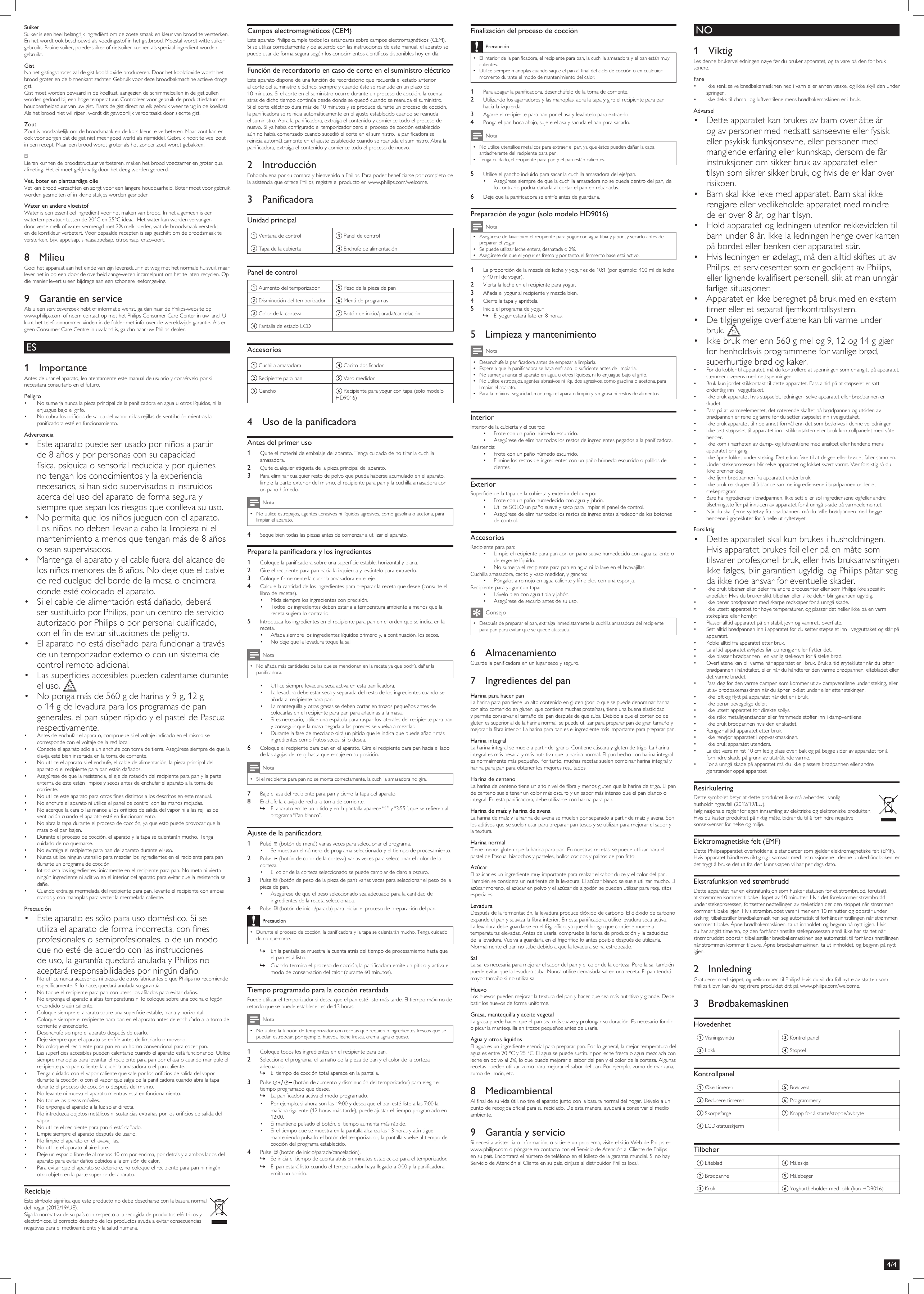 Page 7 of 8 - Philips HD9015/30 User Manual Upute Za Uporabu Hd9015 30 Dfu Deu