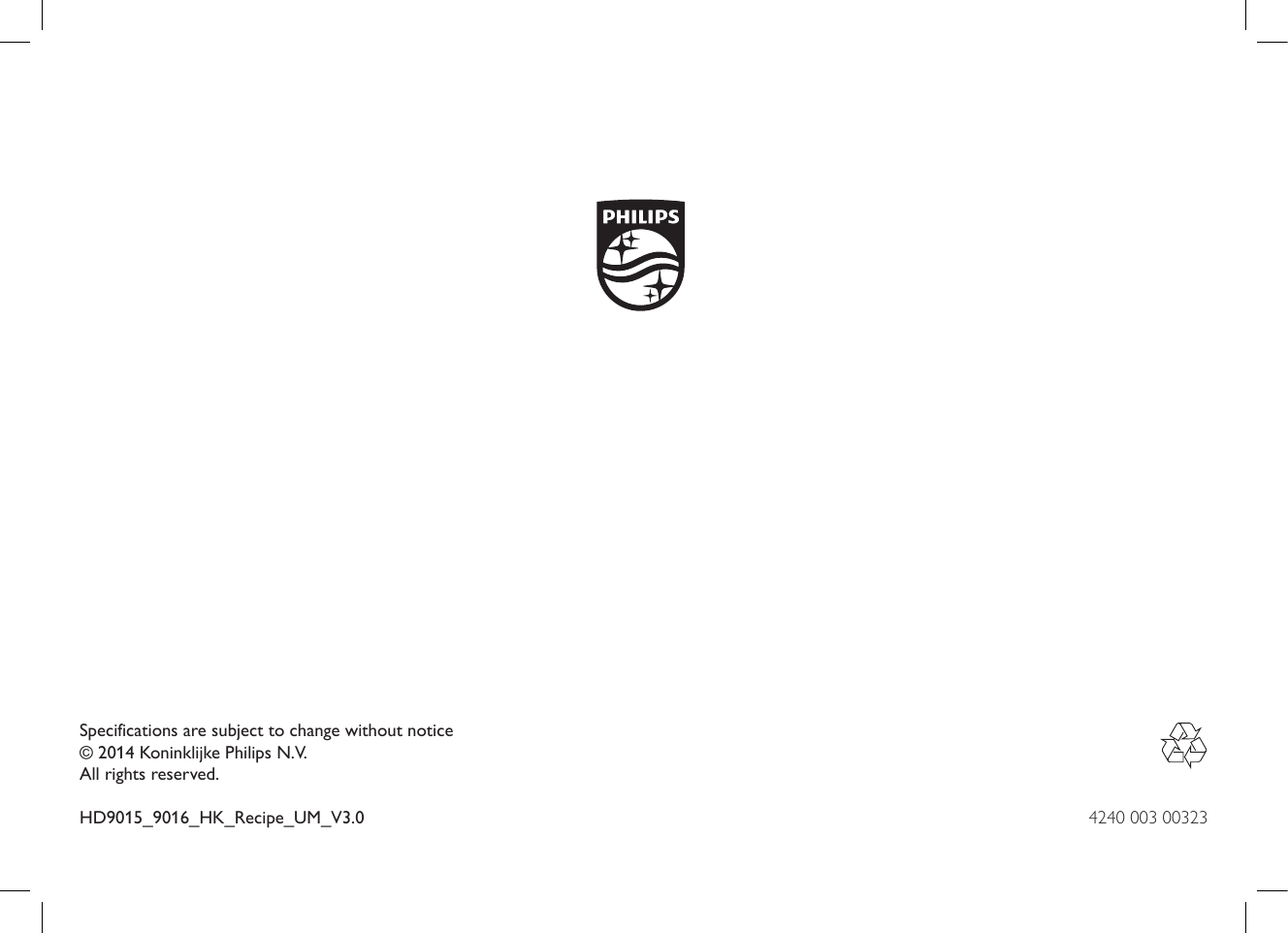 Page 12 of 12 - Philips HD9015/30 User Manual Knjižica Recepata Za Uređaj Izradu Sladoleda Hd9015 30 Irb Eng