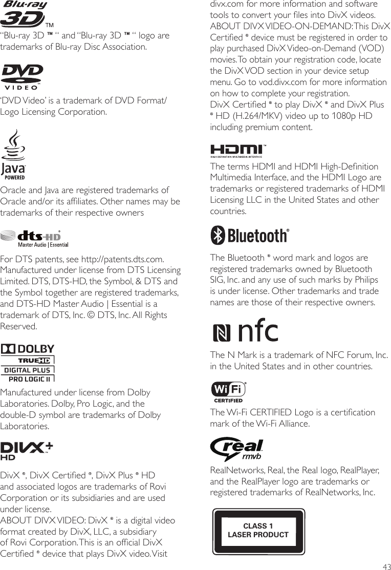 Philips Htb55 98 User Manual 使用者手冊 Htb55 98 Dfu Eng