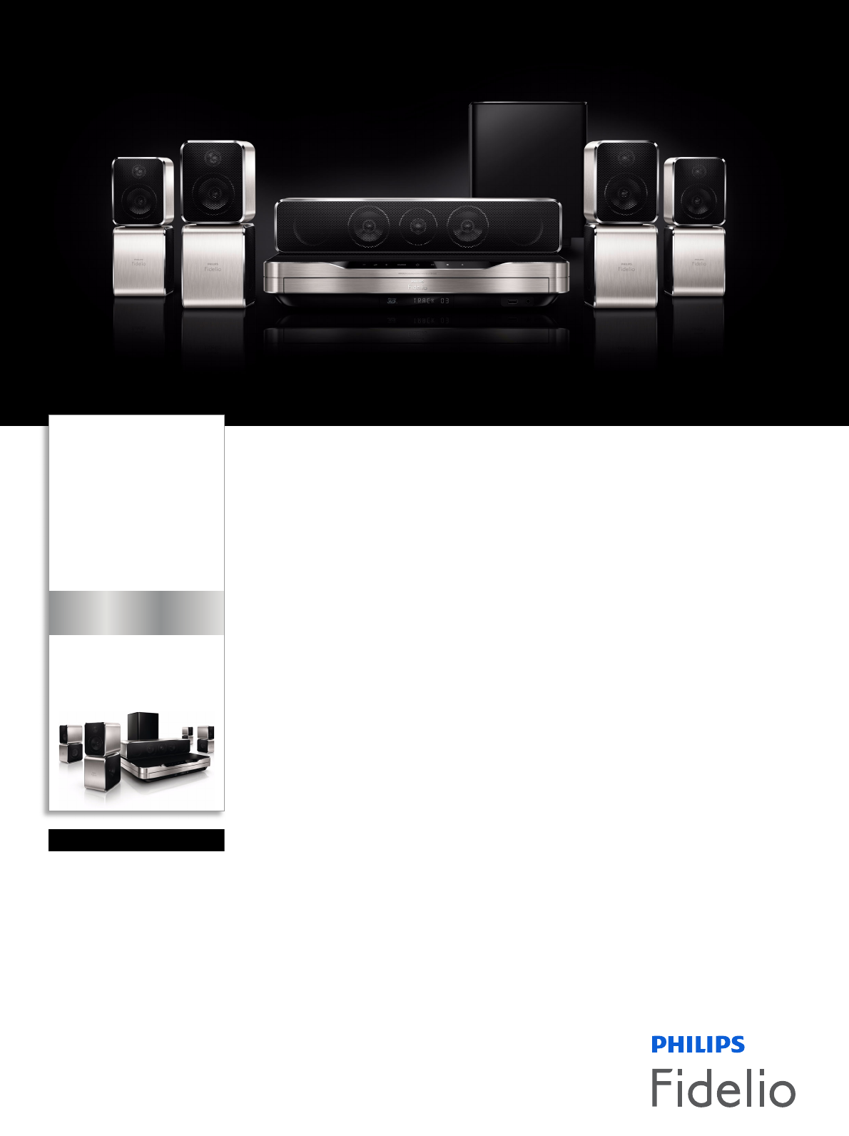 Philips HTB9550D/98 5.1 Home Theater With 360Sound User Manual Leaflet