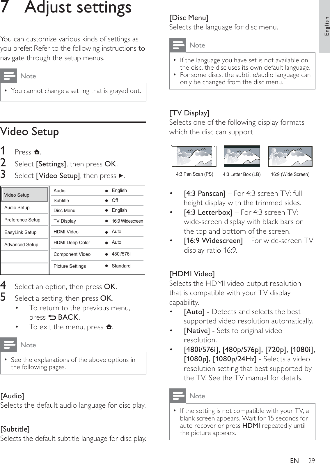 Philips Hts70 98 1 Hts70 98 En User Manual 使用者手冊 Hts70 98 Dfu Eng