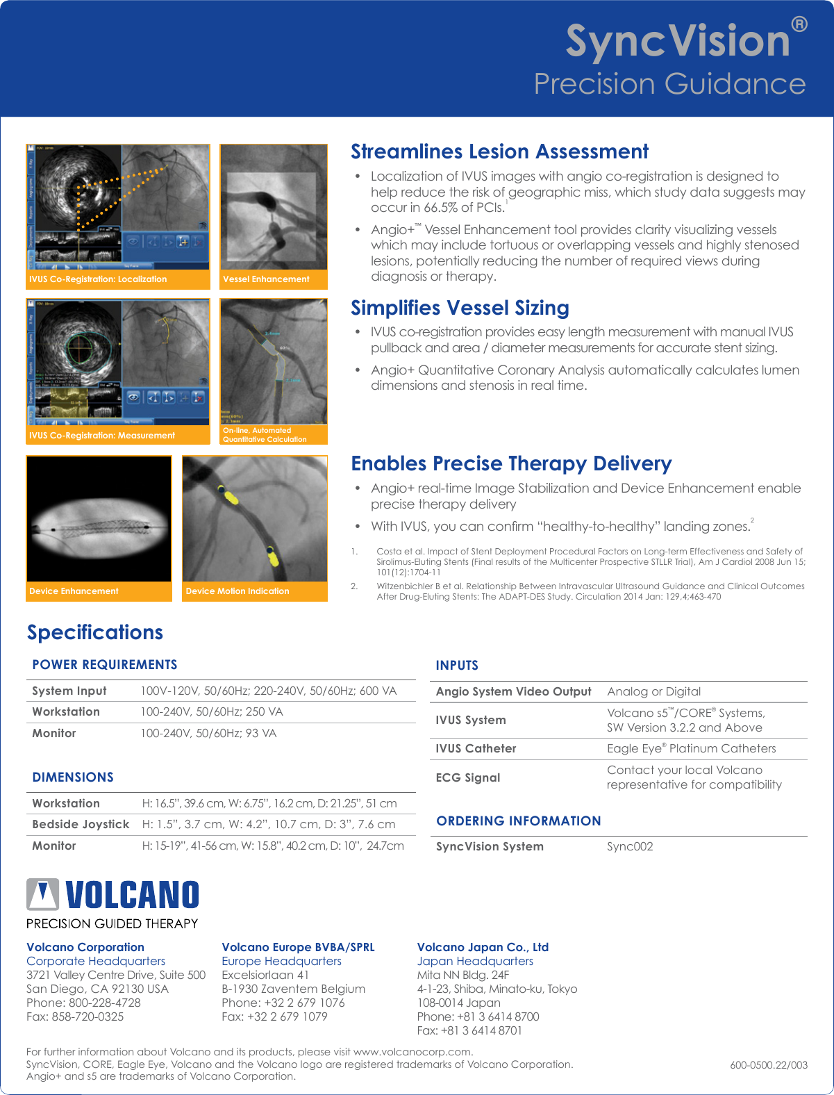 Page 2 of 2 - Philips IGTDSYNC User Manual Product Brochure Volcano Sync Vision Precision Guidance System Bcc9ea107e3241339020a77c0151ba26