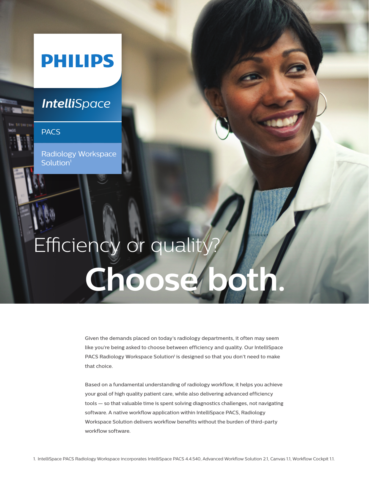 Page 1 of 4 - Philips  Intelli Space Radiology Workspace Solution PACS