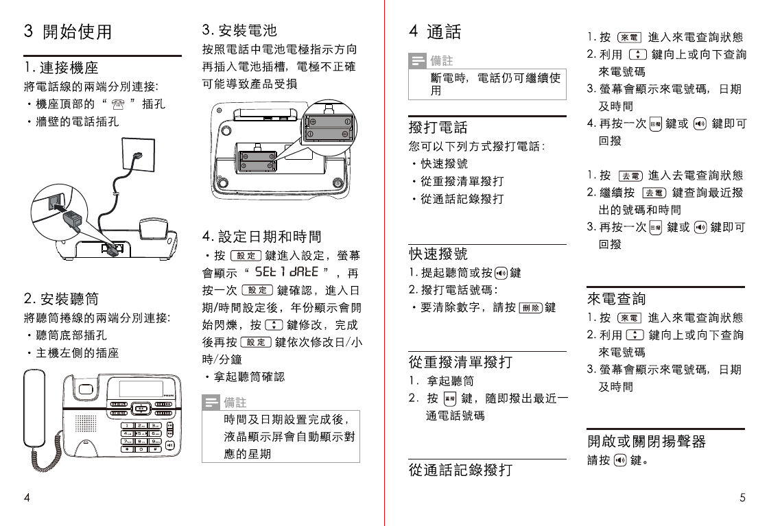 Page 4 of 5 - Philips M20B/96 RMMN-M20使用手册1031 User Manual 使用手冊 M20b 96 Dfu Zht