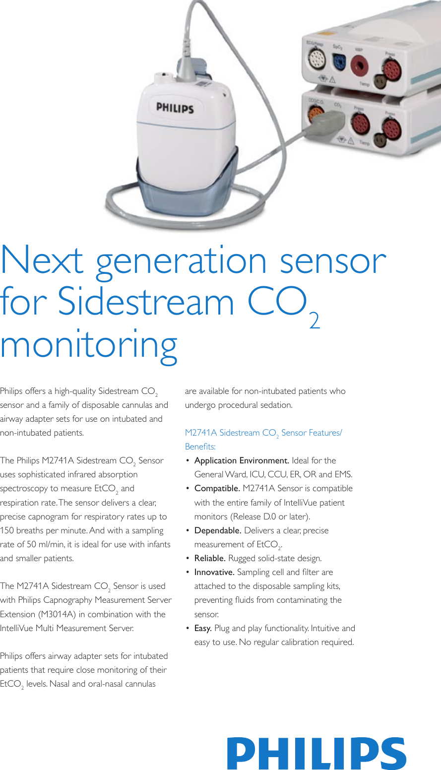 Page 1 of 4 - Philips M2751A User Manual Product Brochure Lo Flo Et CO2 / O2 Nasal Cannula - Infant Capnography Bce568ca76eb4c4bbb9ca77c0158f00a