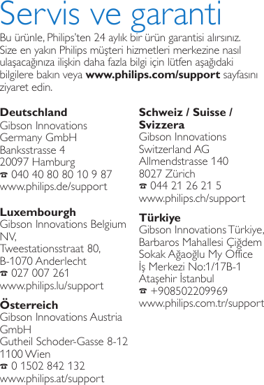 Page 10 of 12 - Philips M8881B/38 M888 English Quick Start Guide User Manual Kurzanleitung M8881b 38 Ums Tur