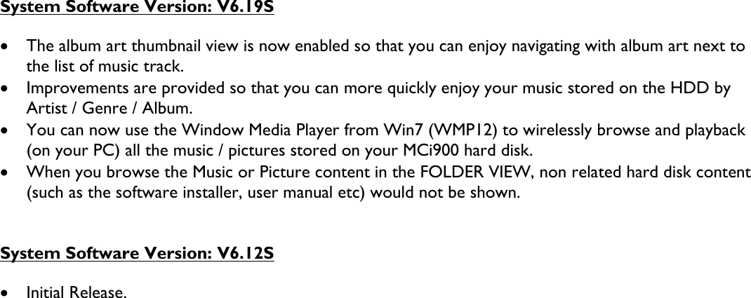 Philips MCI900/12 User Manual Release Notes Mci900 12 Fhi Eng