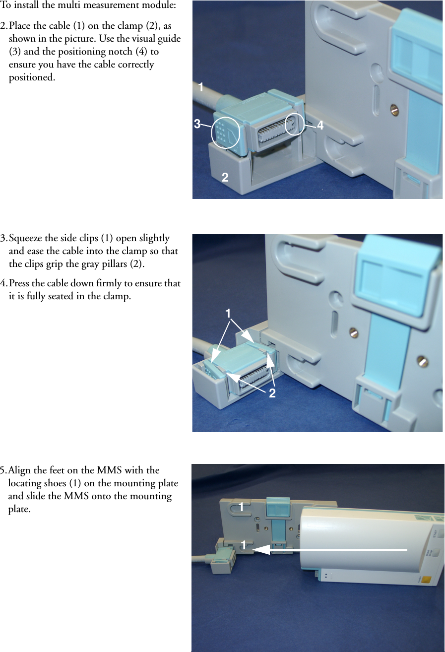 Page 3 of 6 - Philips MNT208 M8000-9490B User Manual Installation Note For M8040A #A02 HCMNT208-Installation-Note-for-M8040A-A02