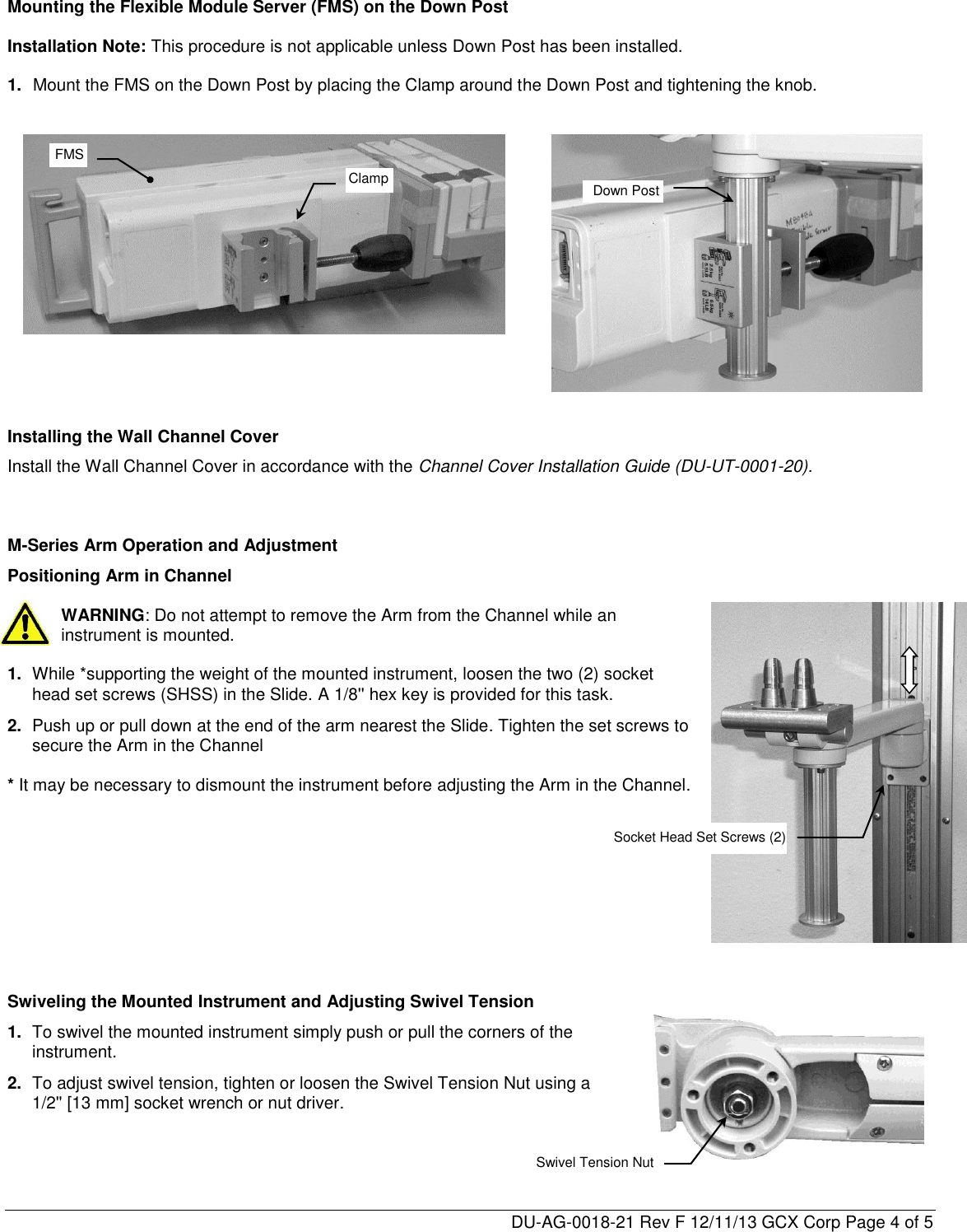 Page 4 of 5 - Philips MNT80 GCX Mounting Assembly Installation Guide User Manual Product Brochure Intelli Vue MX500 And MX550 Solution Db4640d3411c4dfc9b95a77c0159059f