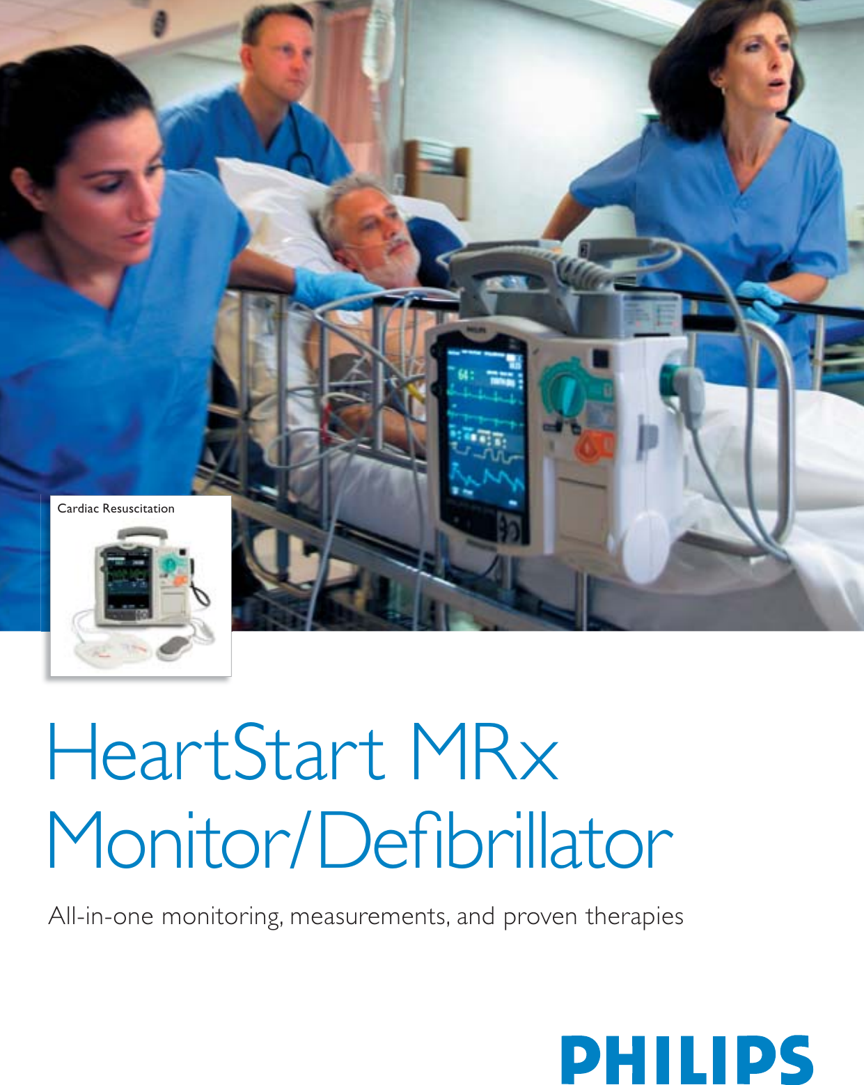 Page 1 of 12 - Philips 4522_962_24371 MRx Monitor/Defibrillator With Q-CPR And Intelli Vue Clinical Network Brochure - Hospital (ENG)