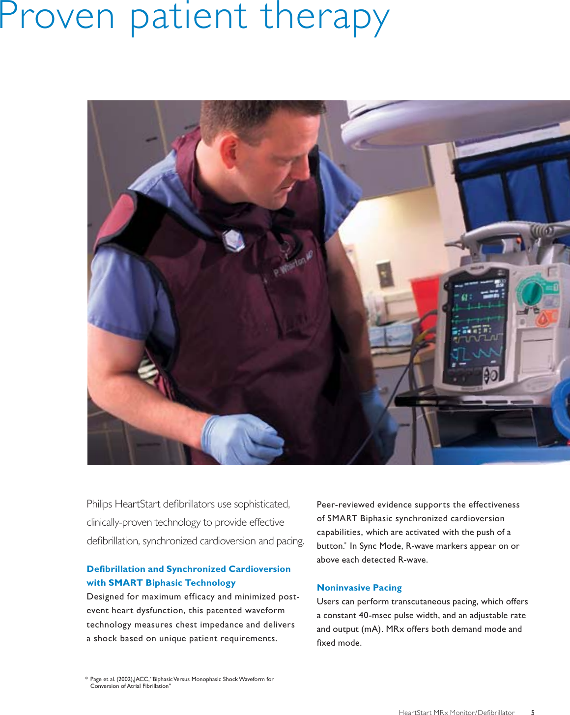 Page 5 of 12 - Philips 4522_962_24371 MRx Monitor/Defibrillator With Q-CPR And Intelli Vue Clinical Network Brochure - Hospital (ENG)