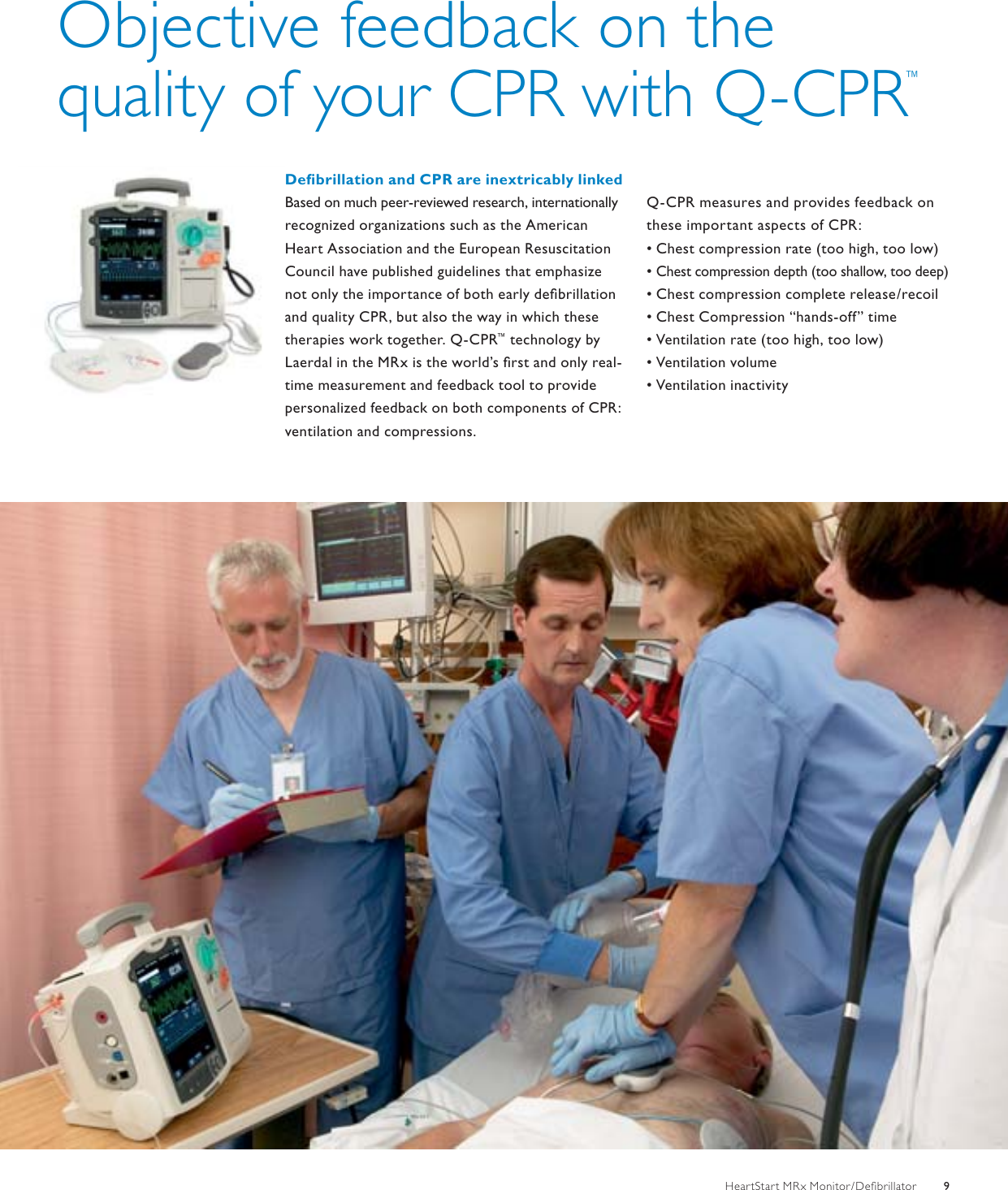 Page 9 of 12 - Philips 4522_962_24371 MRx Monitor/Defibrillator With Q-CPR And Intelli Vue Clinical Network Brochure - Hospital (ENG)
