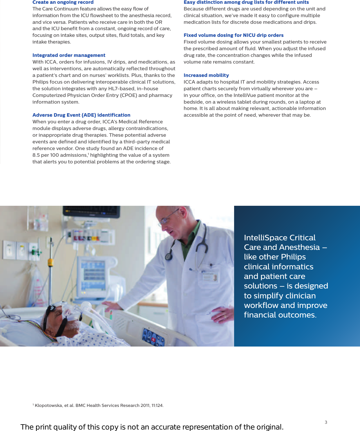 Page 3 of 4 - Philips NOCTN332 452299109751 User Manual Product Brochure Intelli Space Critical Care And Anesthesia Information System C7433a2a2a0740b285fca77c01611ac2