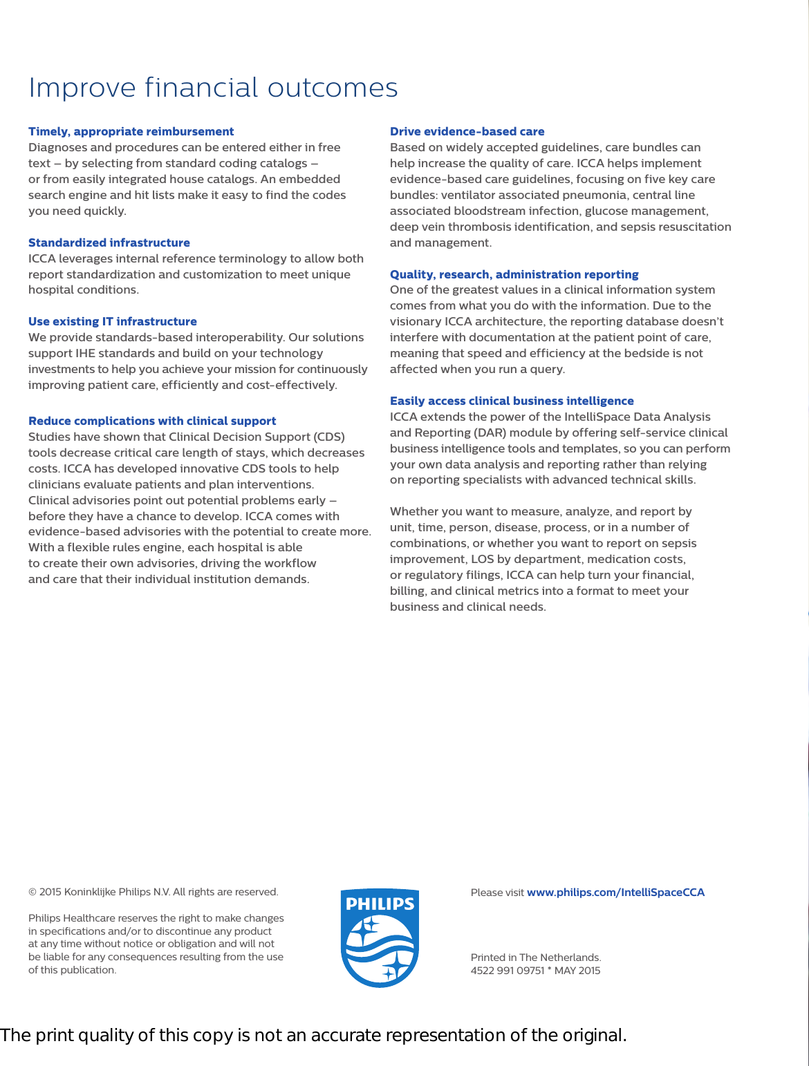 Page 4 of 4 - Philips NOCTN332 452299109751 User Manual Product Brochure Intelli Space Critical Care And Anesthesia Information System C7433a2a2a0740b285fca77c01611ac2