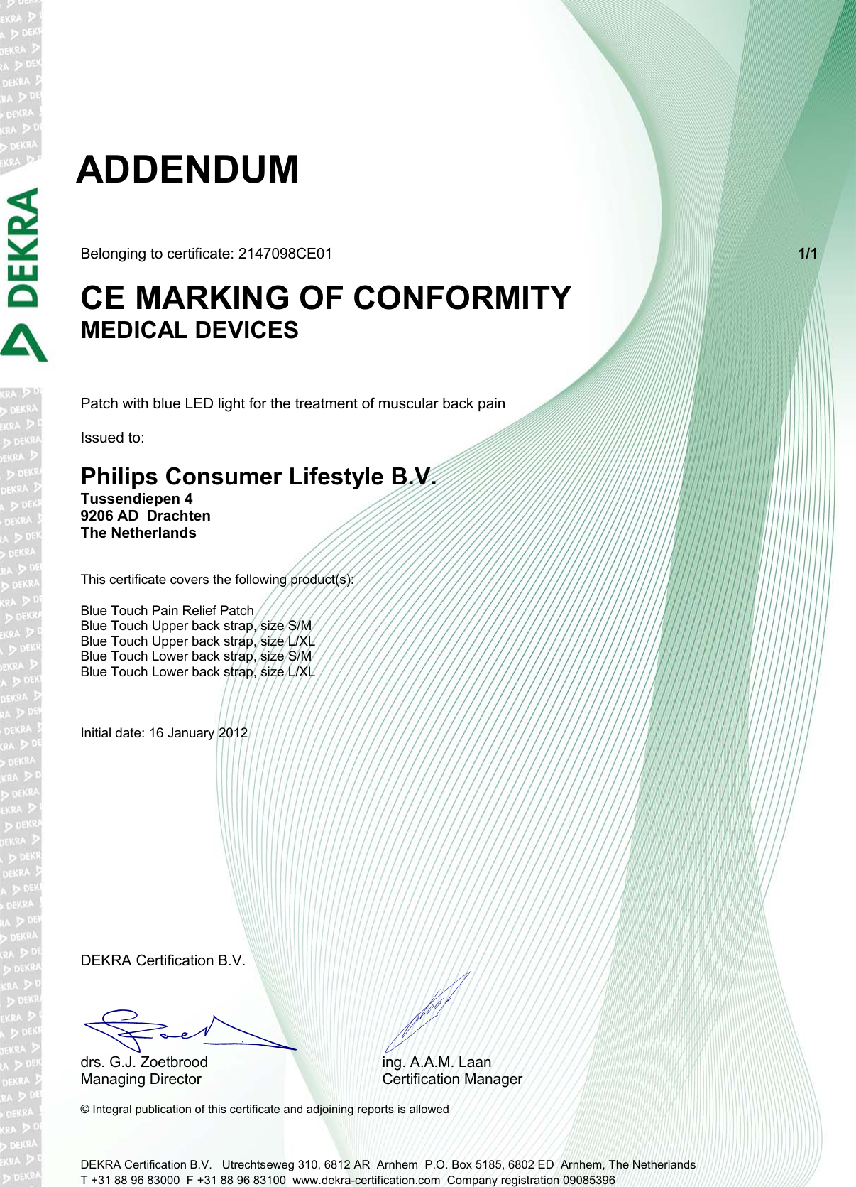 Philips Pr3092 00 User Manual Safety Approval Certificate Pr3092 00 Sc3 Aen