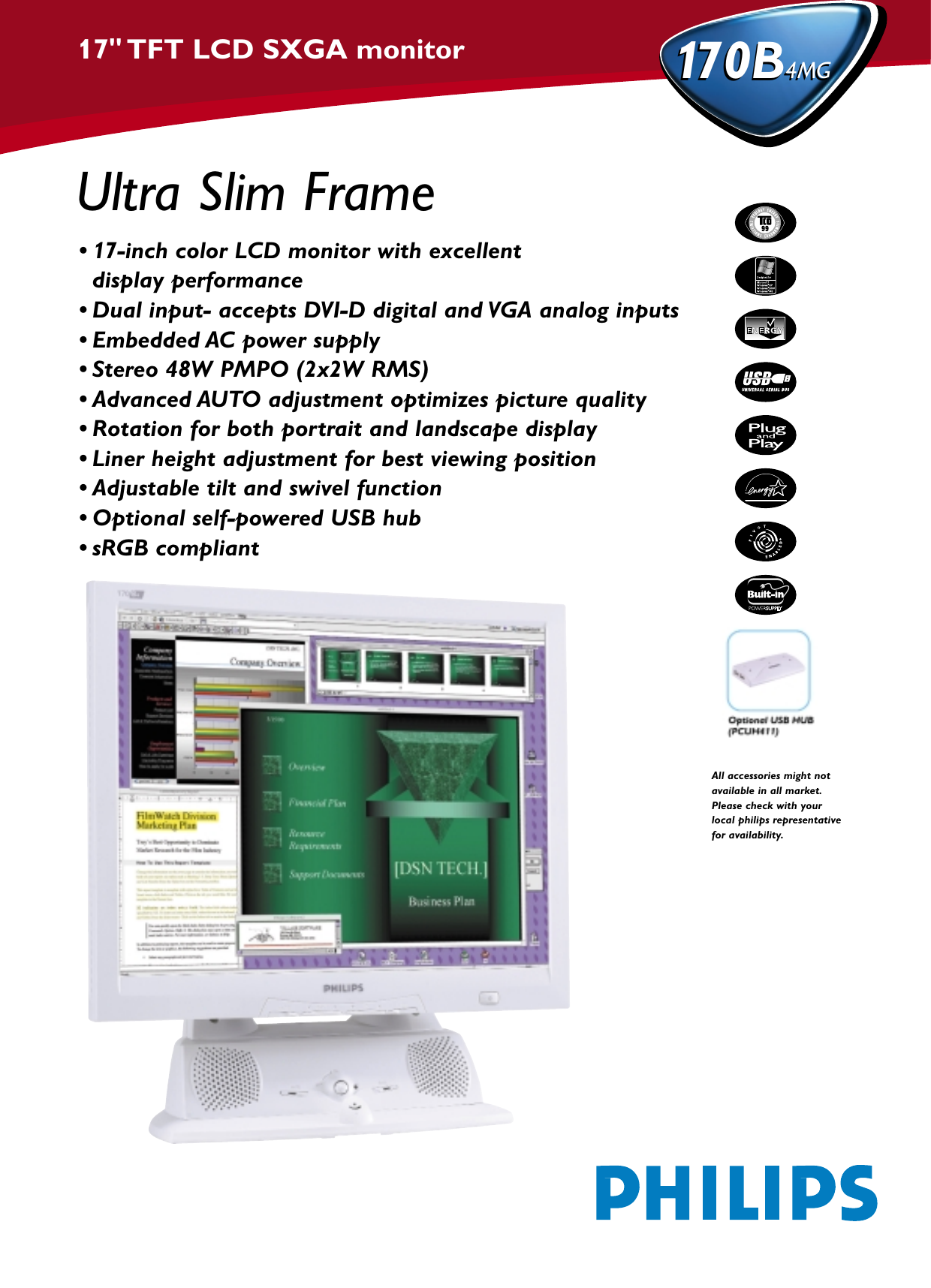 Page 1 of 2 - Philips Philips-170B4Mg-Users-Manual-  Philips-170b4mg-users-manual