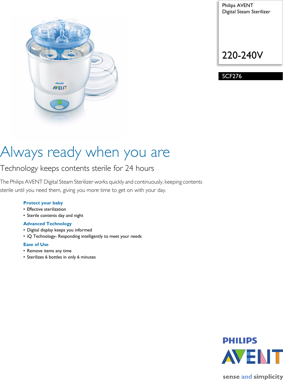 philips avent sterilizer 2 in 1 manual