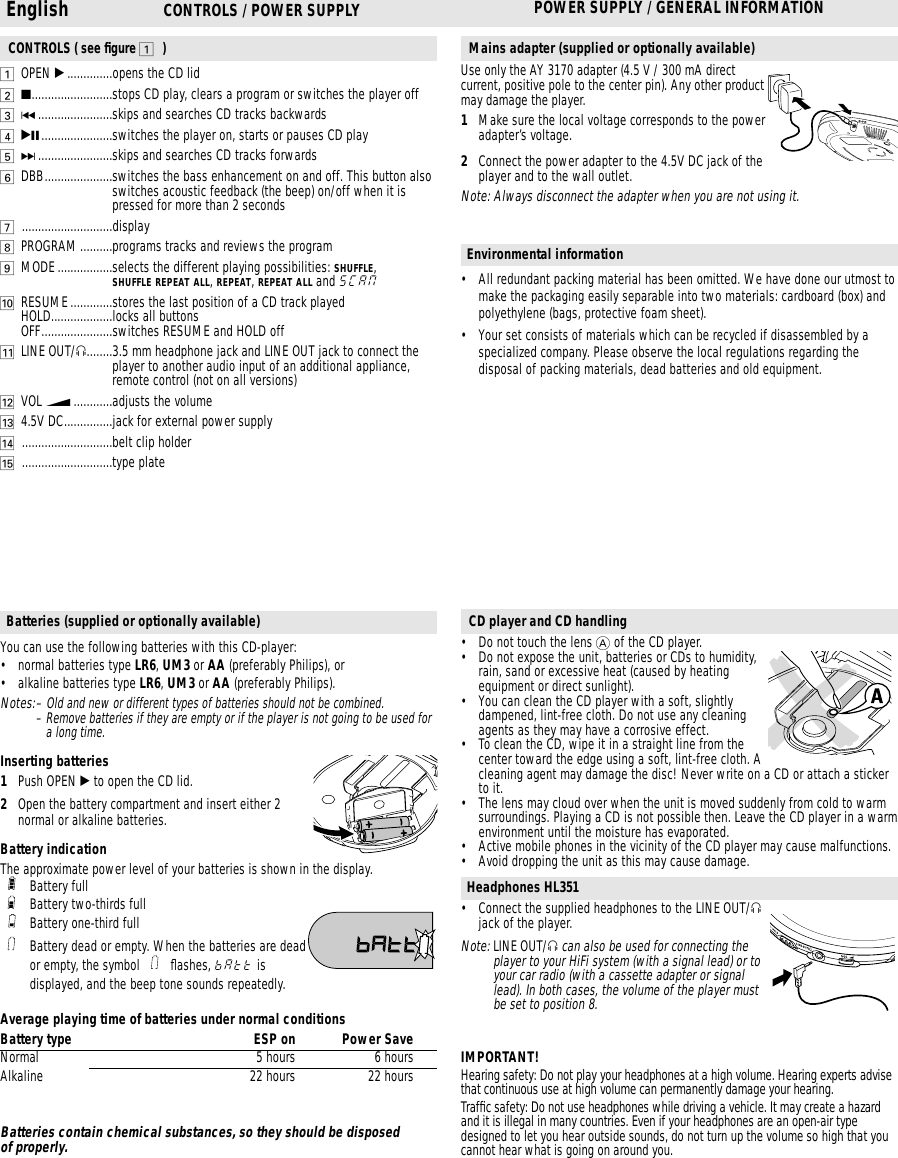 Page 6 of 10 - Philips Philips-Ax5111-Users-Manual- Philips-ax5111-users-manual