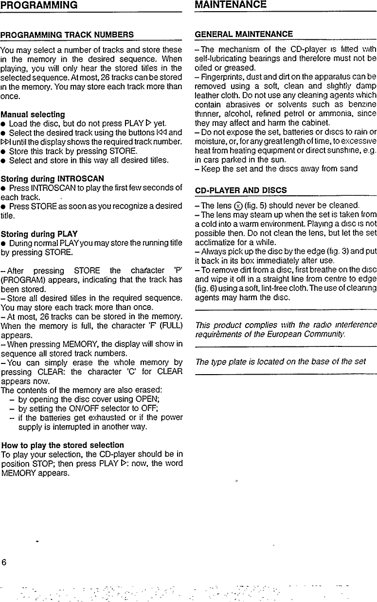 Page 6 of 12 - Philips Philips-Az-6801-Users-Manual-  Philips-az-6801-users-manual