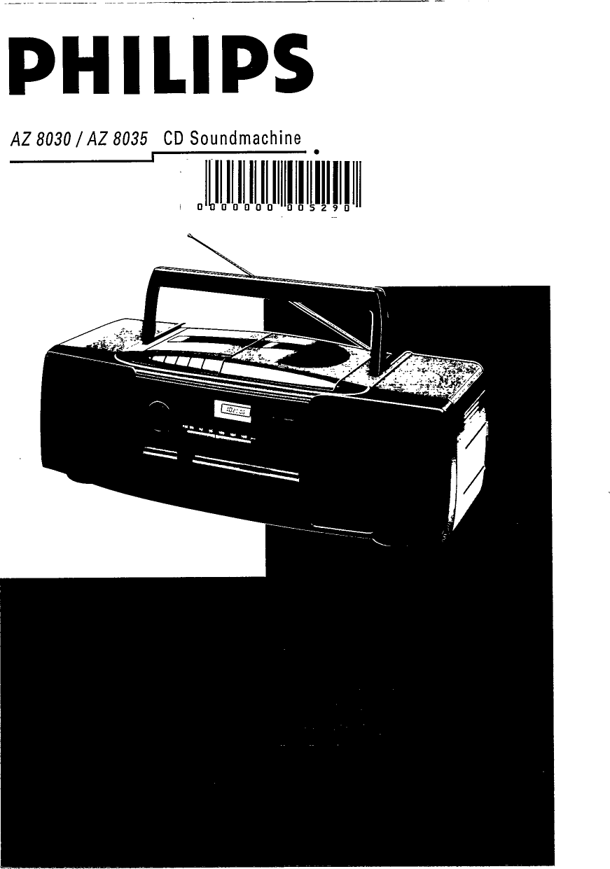 Page 1 of 12 - Philips Philips-Az-8030-Users-Manual-  Philips-az-8030-users-manual