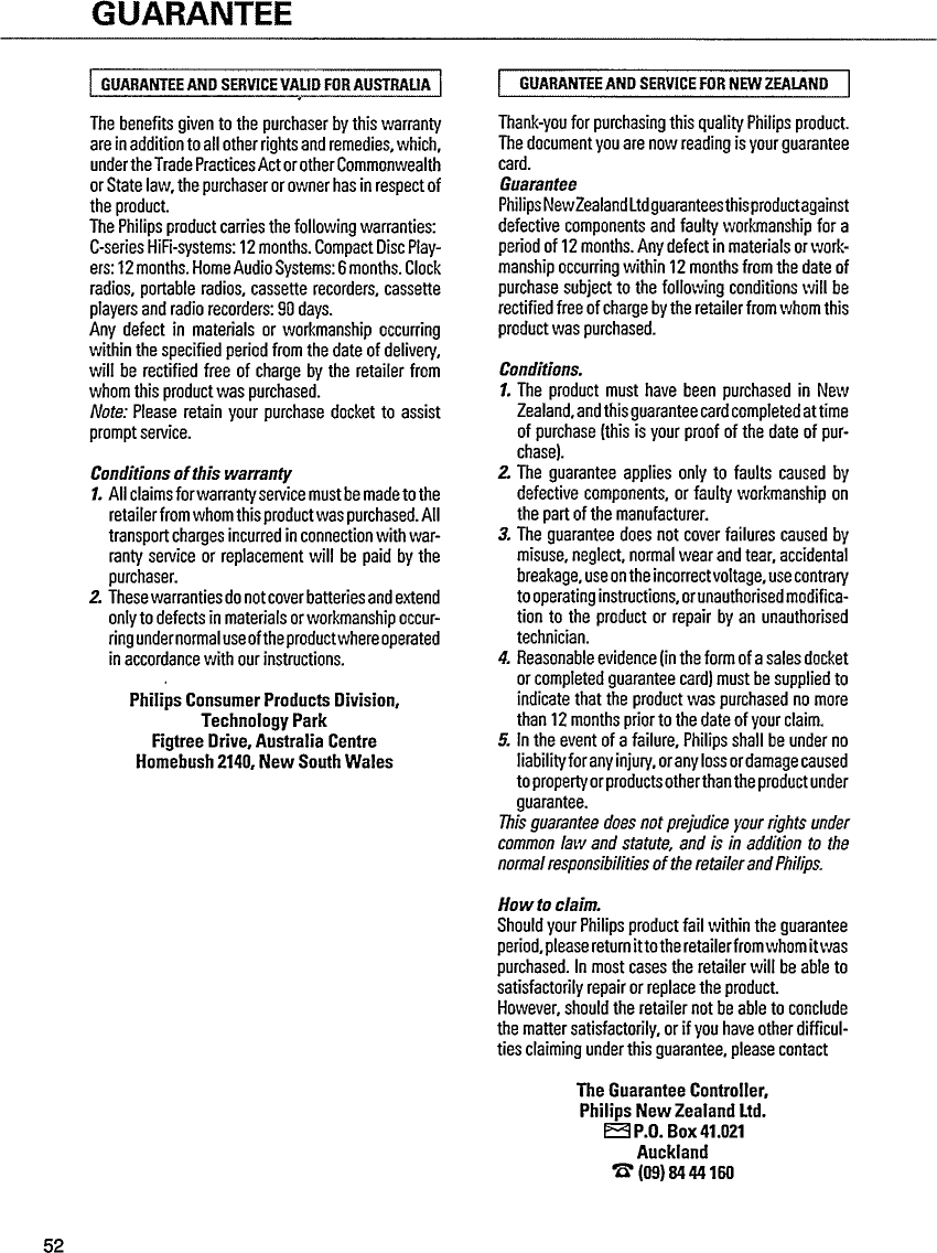 Page 10 of 12 - Philips Philips-Az-8030-Users-Manual-  Philips-az-8030-users-manual