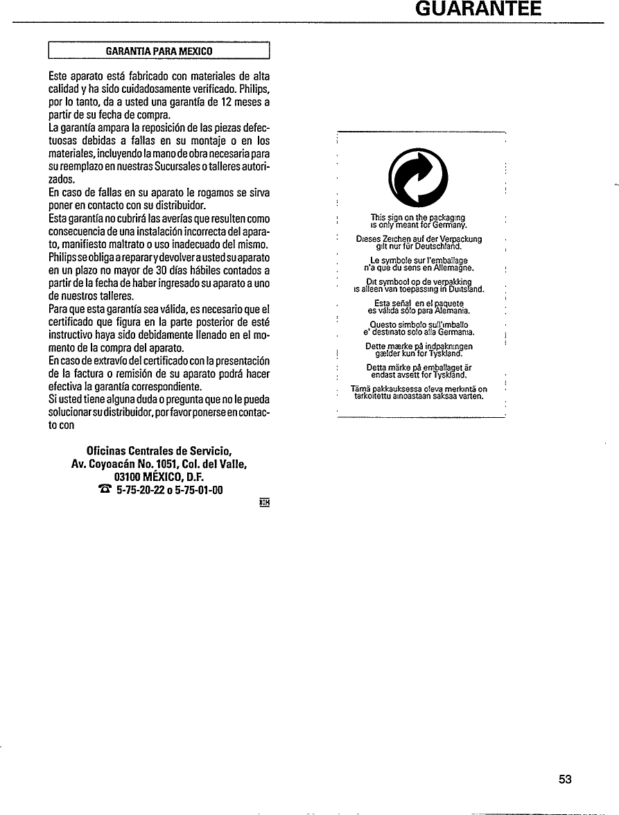 Page 11 of 12 - Philips Philips-Az-8030-Users-Manual-  Philips-az-8030-users-manual