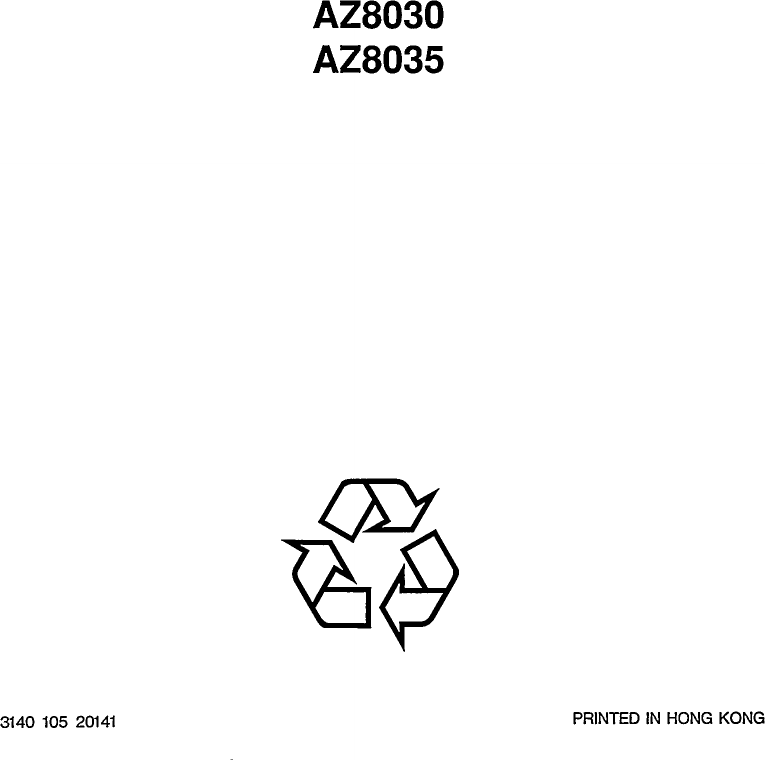 Page 12 of 12 - Philips Philips-Az-8030-Users-Manual-  Philips-az-8030-users-manual