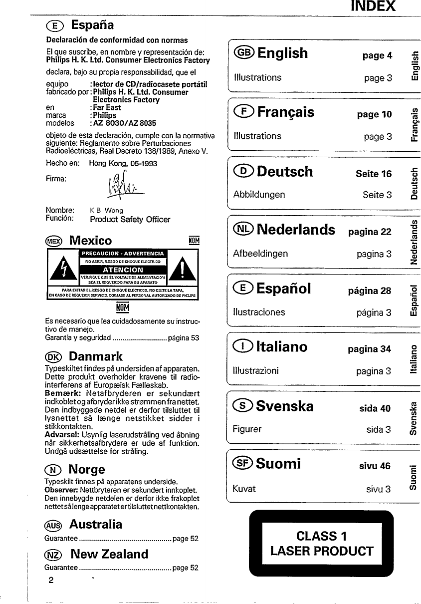 Page 2 of 12 - Philips Philips-Az-8030-Users-Manual-  Philips-az-8030-users-manual