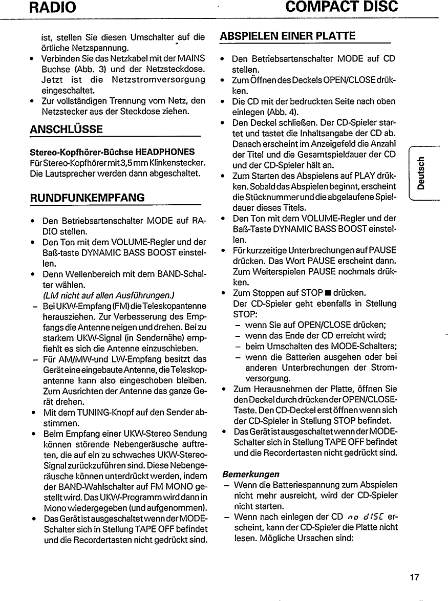 Page 5 of 12 - Philips Philips-Az-8030-Users-Manual-  Philips-az-8030-users-manual