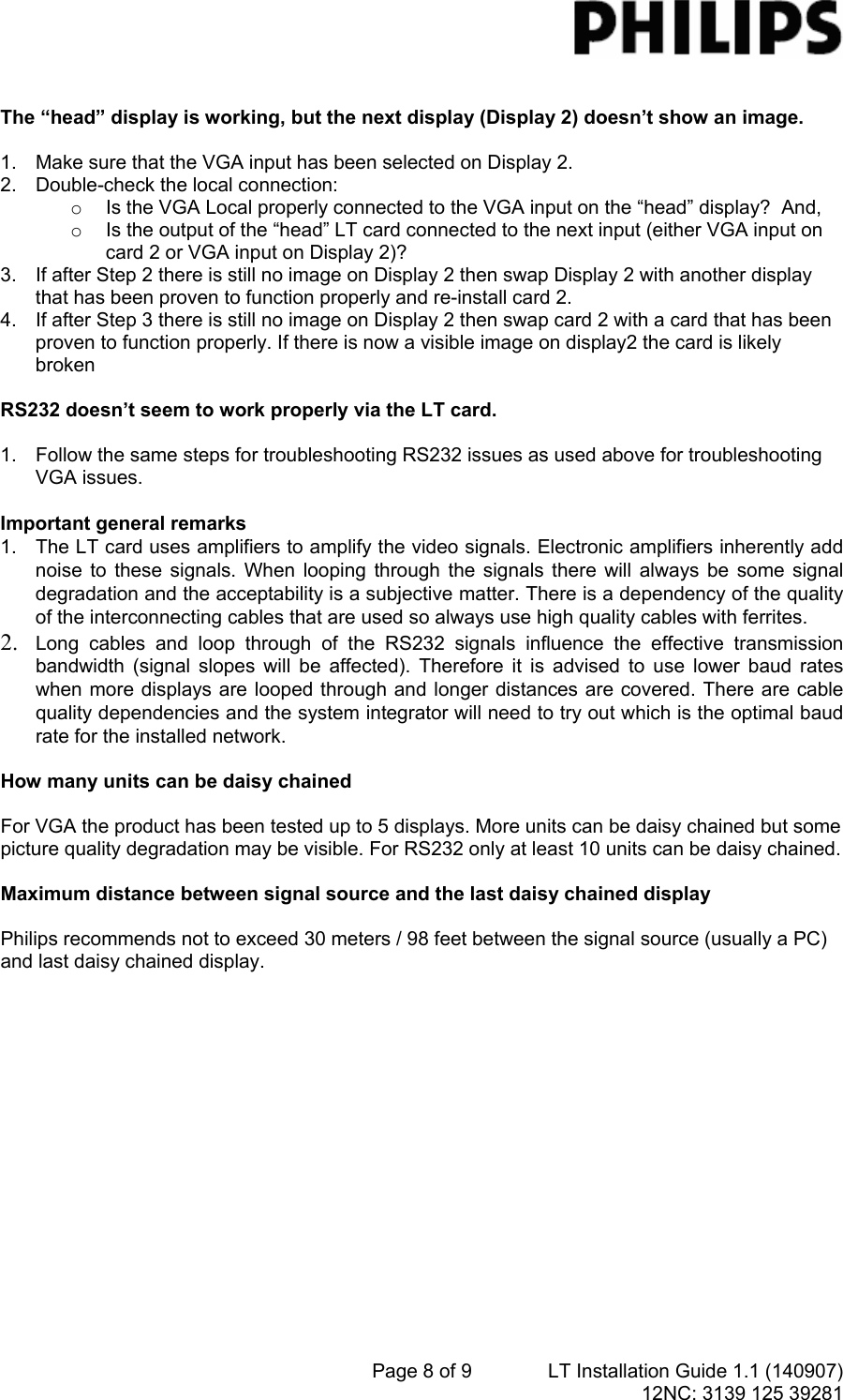 Page 8 of 9 - Philips Philips-Cra01-00-Owner-S-Manual Installation Guide For NetX