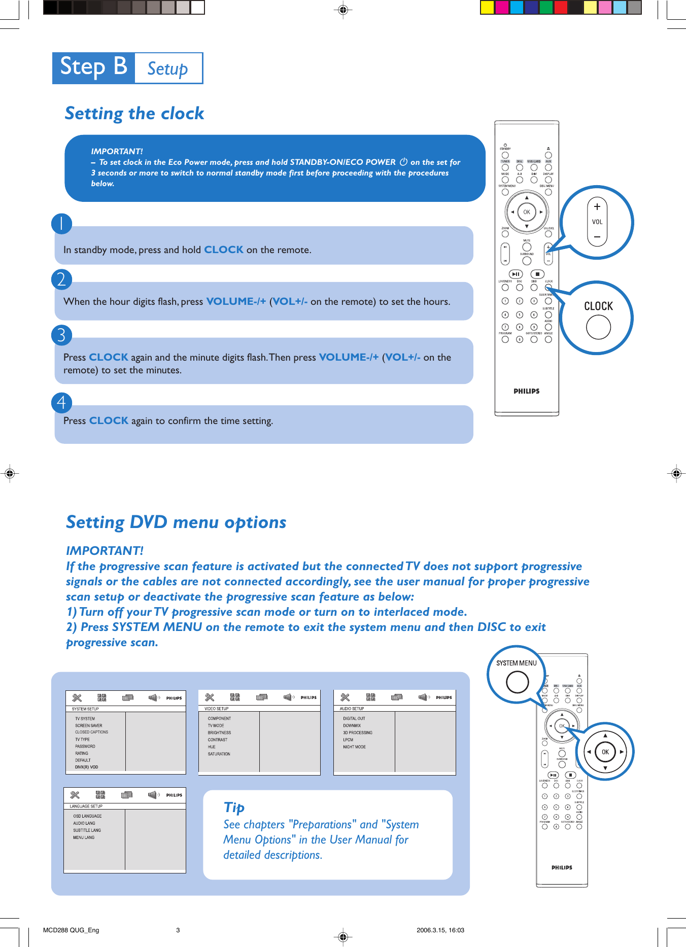 Page 3 of 4 - Philips Philips-Dvd-Micro-Theatre-Mcd288-Users-Manual- MCD288 QUG_Eng  Philips-dvd-micro-theatre-mcd288-users-manual