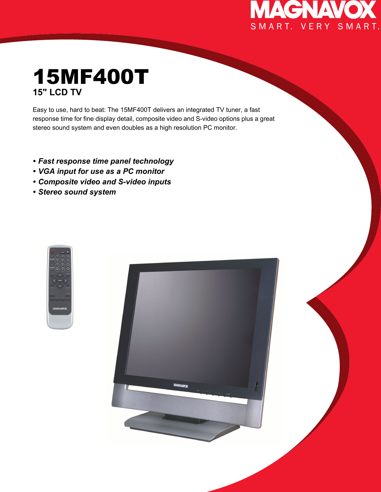 Page 1 of 2 - Philips Philips-Magnavox-15Mf400T-Users-Manual- 15MF400T/37 Magnavox  Philips-magnavox-15mf400t-users-manual