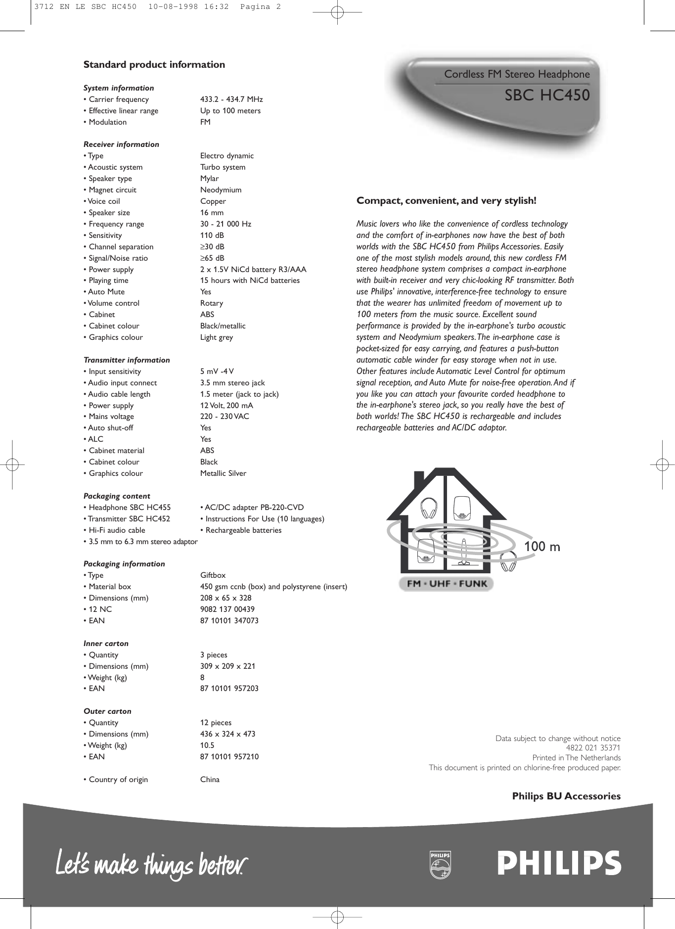 Page 2 of 2 - Philips Philips-Sbc-Hc450-Users-Manual-  Philips-sbc-hc450-users-manual