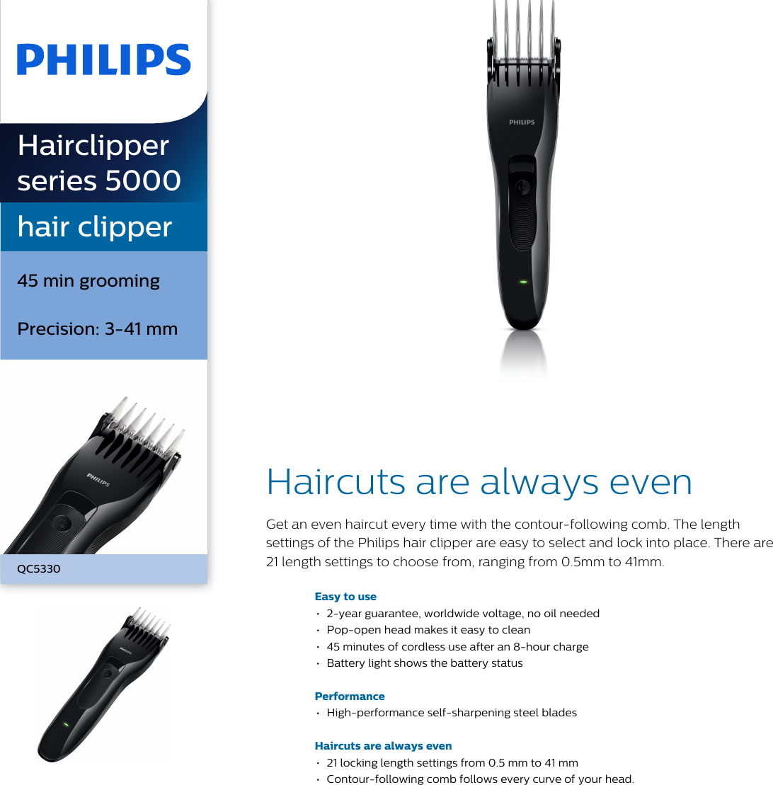 philips qc5330 hair clipper