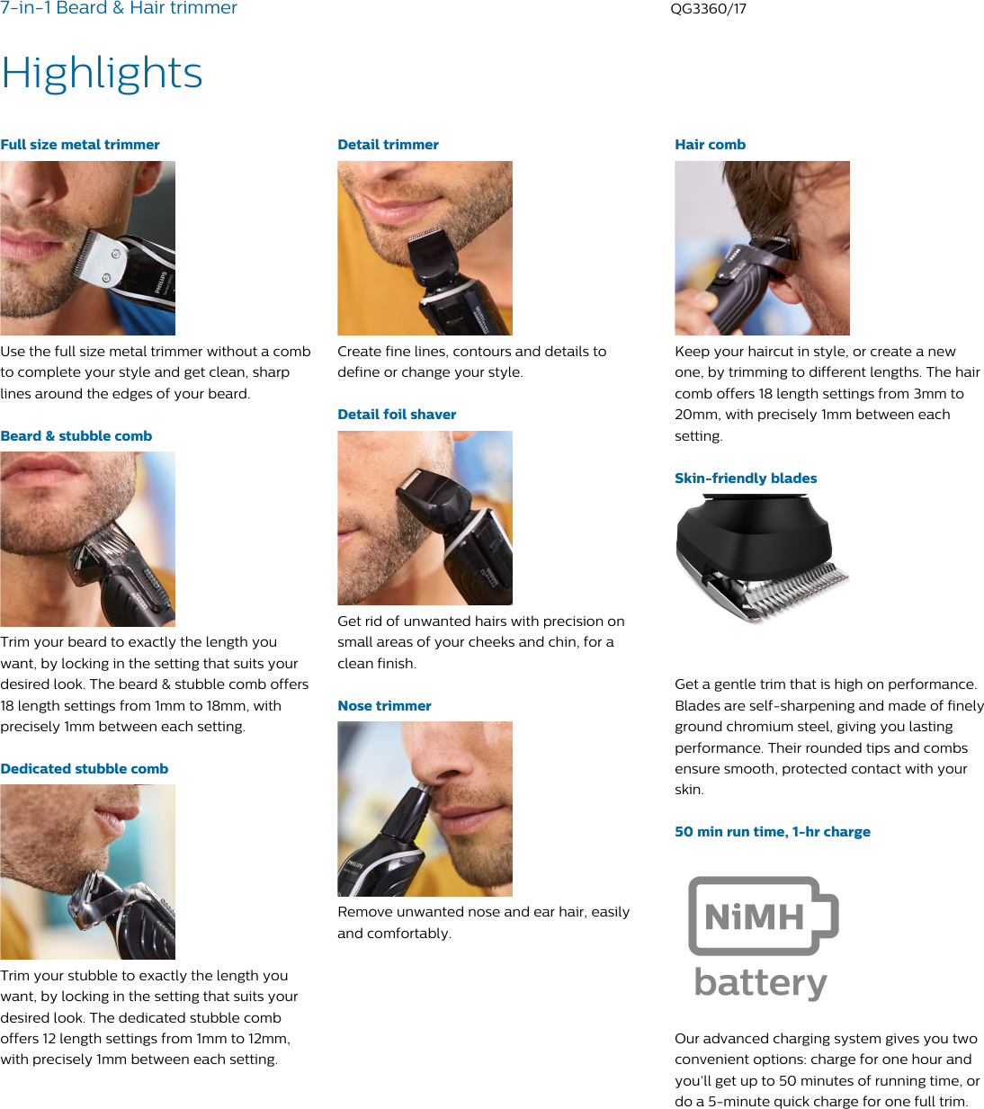 philips 7 in 1 beard and hair trimmer