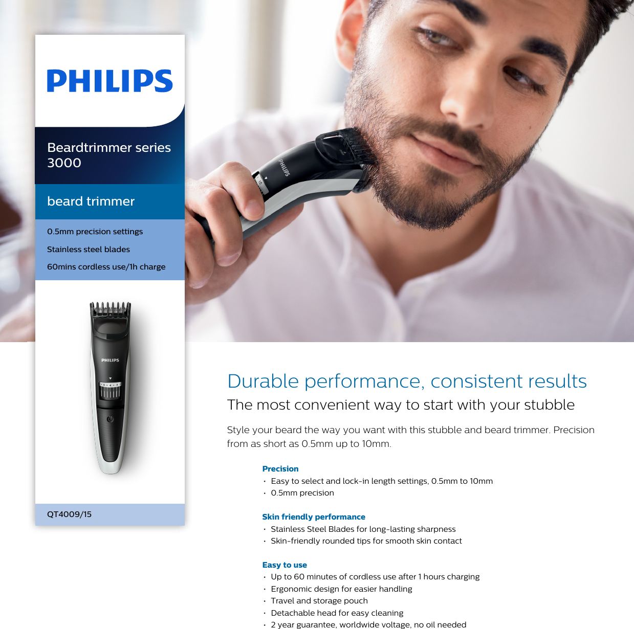 philips qt4009 trimmer charger