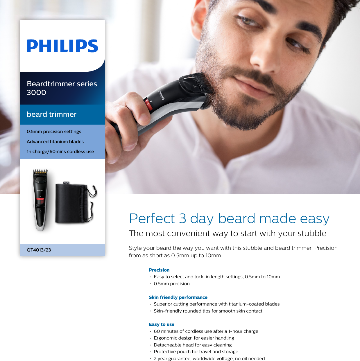 philips 3 day beard made easy