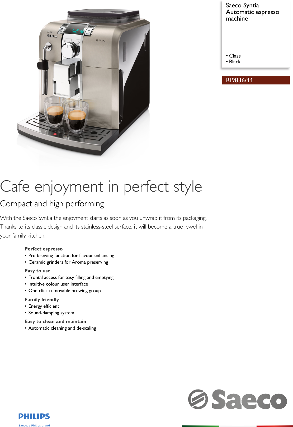 Saeco Automatic Espresso Machine 