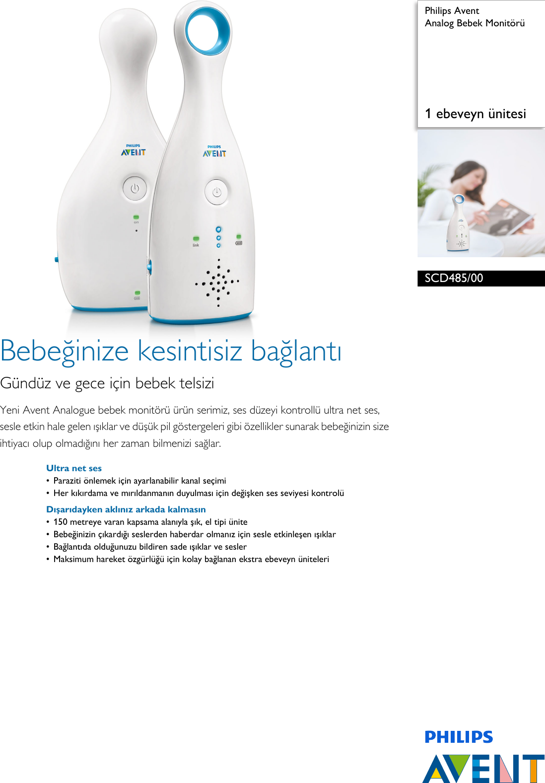 Philips Avent Dect Baby Bebek Telsizi Scd501 Fiyatlari Ve Ozellikleri