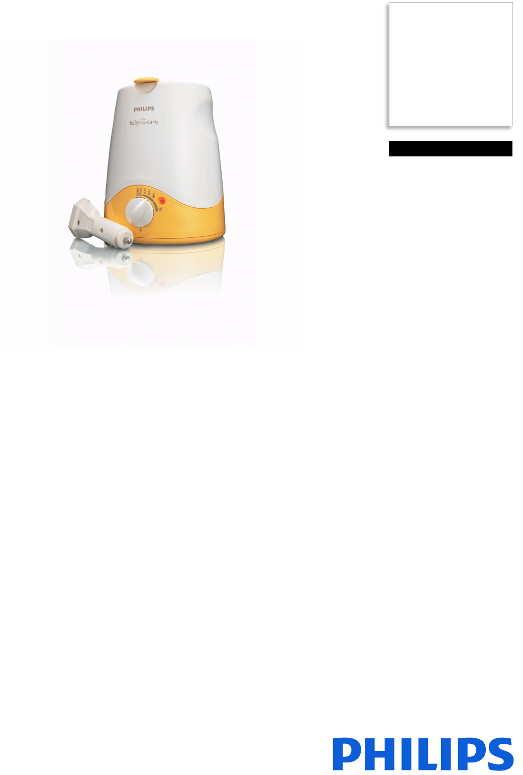 philips baby care bottle warmer