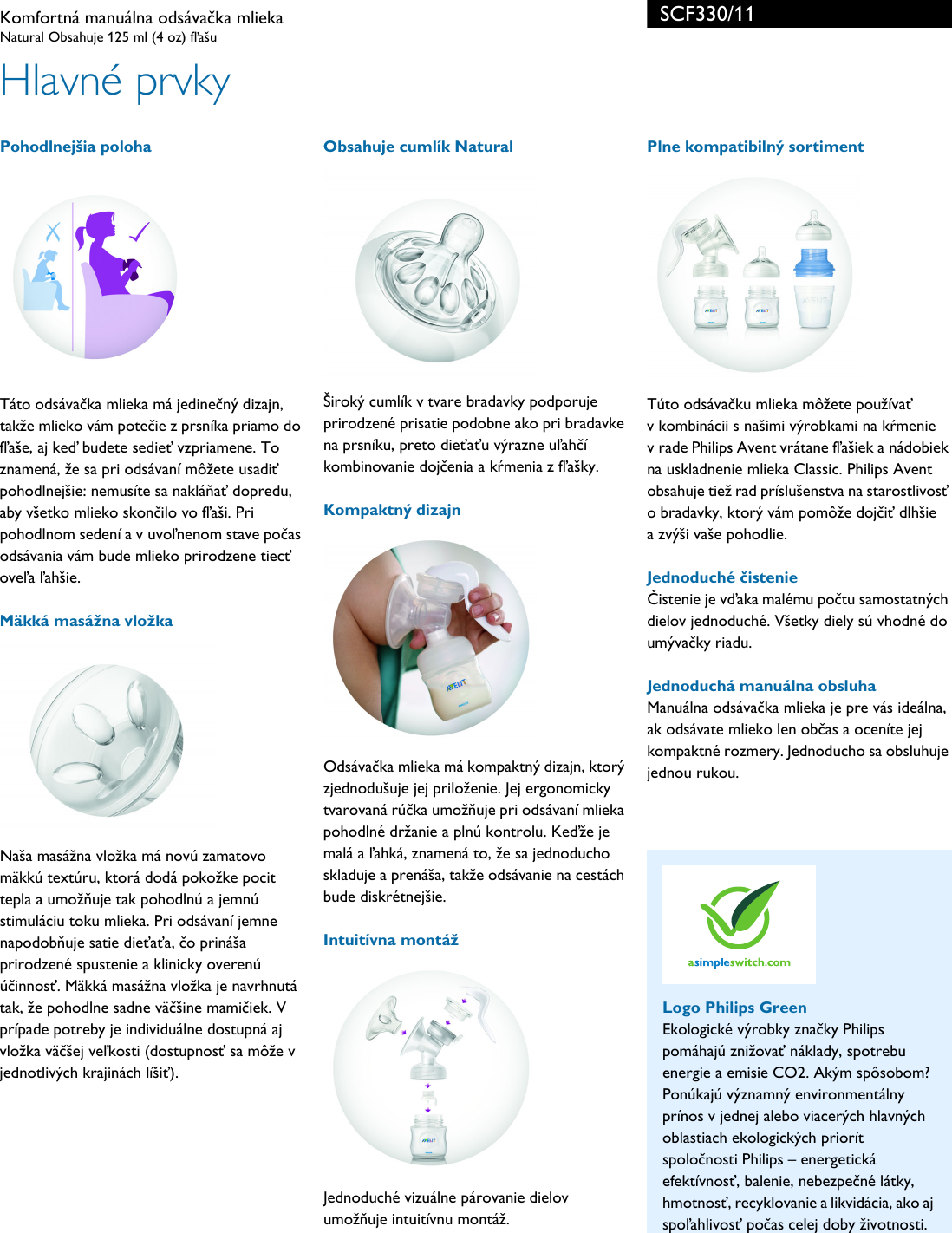 Page 2 of 3 - Philips SCF330/11 Leaflet SCF330_11 Released Slovakia (Slovak)  User Manual Prospekt Scf330 11 Pss Slksk