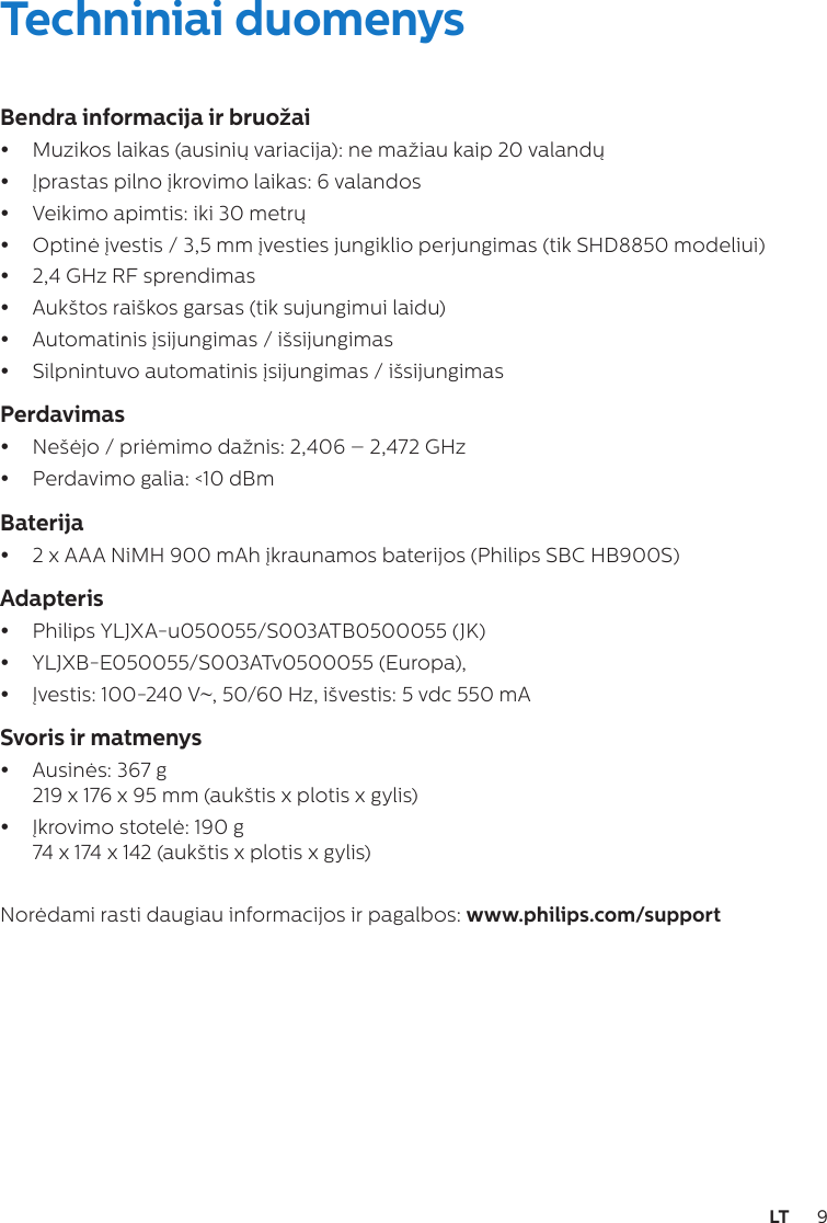 Philips Shd8850 12 User Manual Mode D Emploi Shd8850 12 Dfu Lit