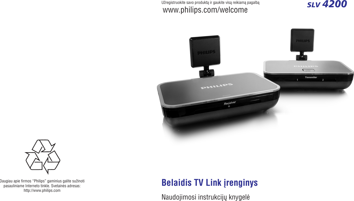 Page 1 of 10 - Philips SLV4200/12 SLV4200_12 Lietuviesu User Manual Käyttöopas Slv4200 12 Dfu Lit