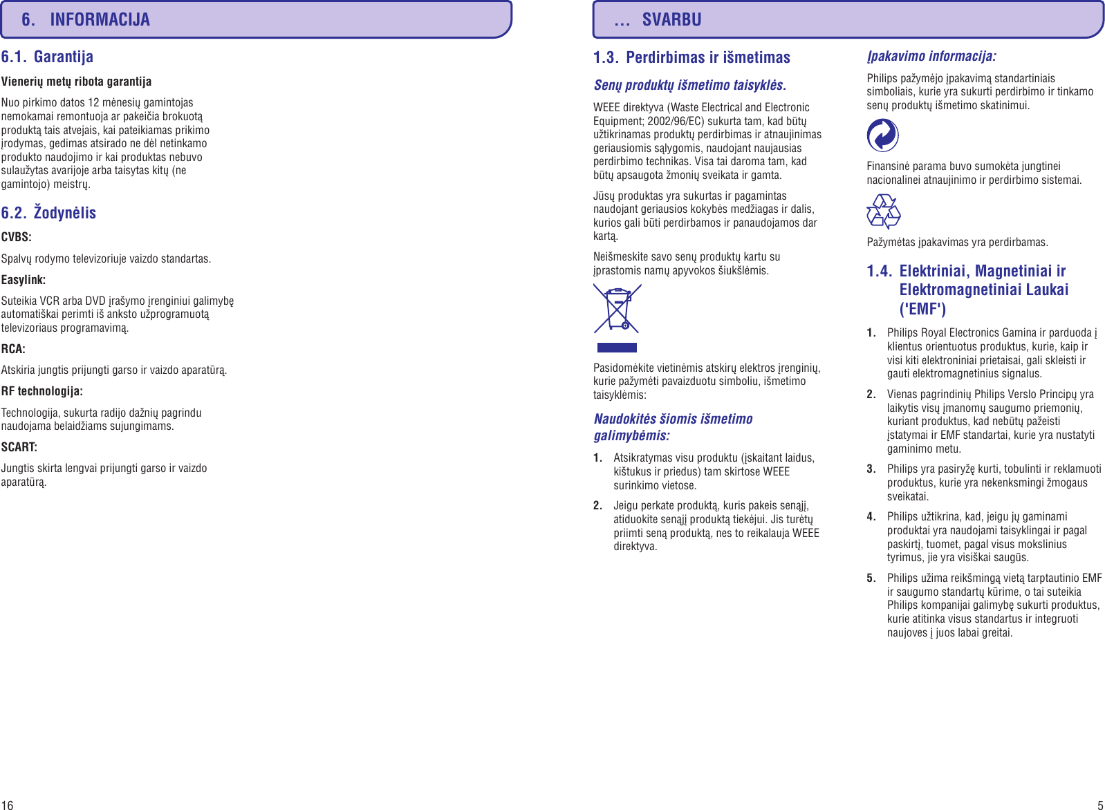 Page 5 of 10 - Philips SLV4200/12 SLV4200_12 Lietuviesu User Manual Käyttöopas Slv4200 12 Dfu Lit